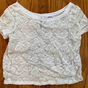 White Laced Top